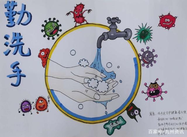 郑州七院2020年手卫生绘画作品大赛获奖作品展示