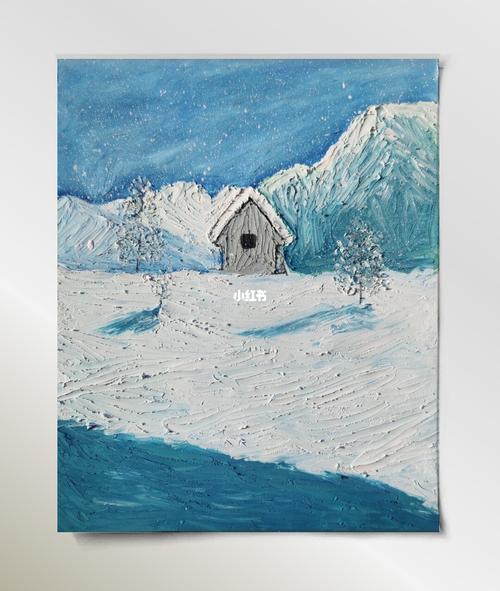 自学油画棒 雪景_油画_雪景_自学油画棒_文化_绘画
