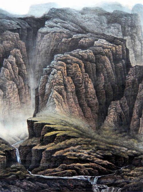 [国画鉴赏] 于汝旺山水画欣赏