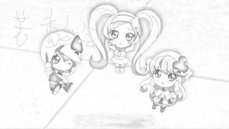 类似美少女战士的简笔画图片和守护甜心简笔画图片