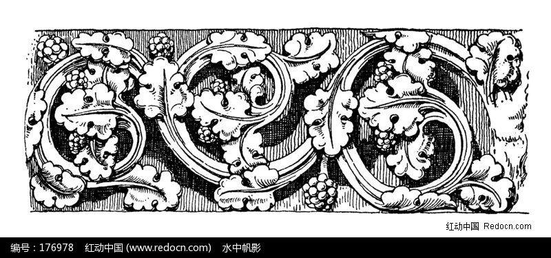 欧式风格古花纹纹理素材