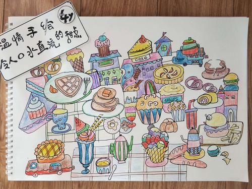 【明达艺蕾培训中心】——创艺亲子简笔画(5-7)《好吃的甜点》明达
