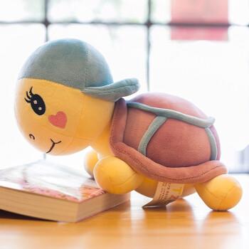 帽子35厘米>生日礼物可爱带帽小乌龟公仔抱枕娃娃毛绒玩具玩偶睡觉