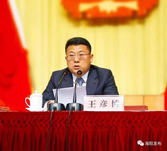 市委副书记,市长王彦博主持会议市委副书记陶可令宣读《关于表彰海阳