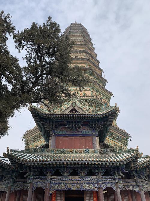 临汾广胜寺飞虹塔,始建汉,明正德建造,楼阁式密宗塔,十三层,47.63米.