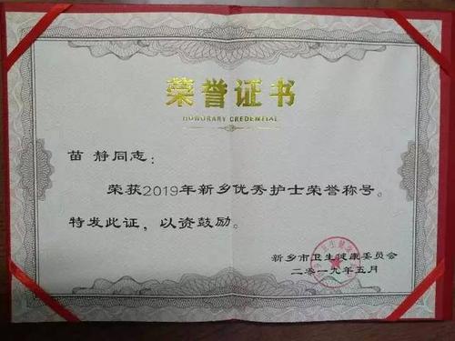 市二院苗静荣获新乡市"优秀护士"荣誉称号_手机搜狐网