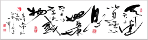 大狂草书法作品《易经乾坤卦象辞》