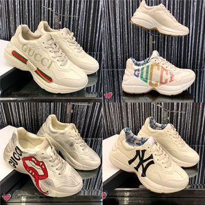 gucci/古奇男鞋古驰老爹鞋女19专柜新款情侣做旧小脏鞋厚底运动鞋