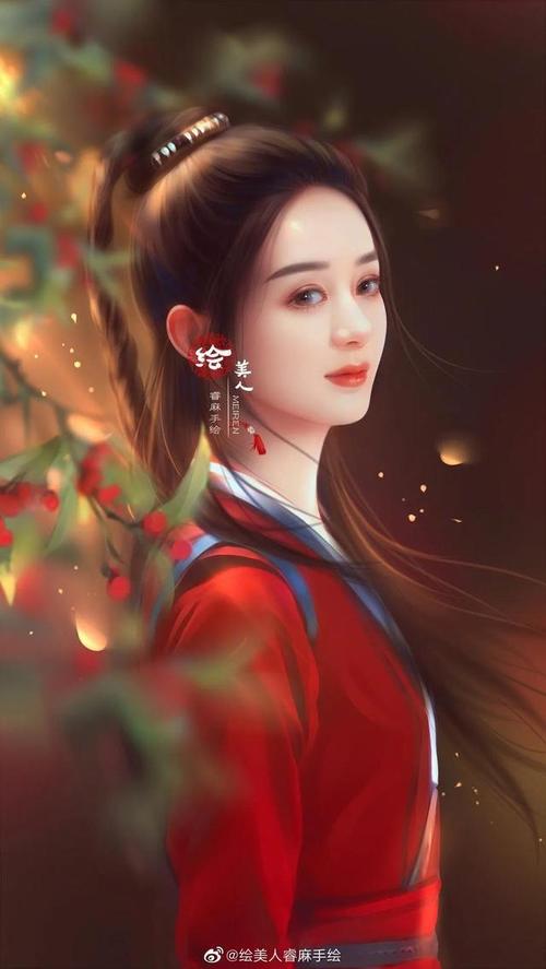 赵丽颖手绘图用线条勾勒出不一样的魅力不一样的美