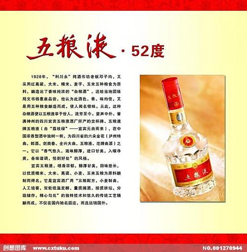 五粮液系列灯片52度图片[psd,装饰素材]