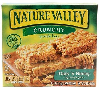 nature valley crunchy oats "n honey granola bars