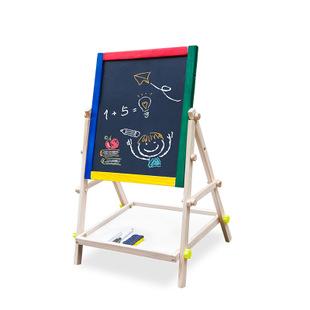 彩色儿童画板画架 支架式幼儿园1-3岁涂鸦板 益智玩具 儿童小黑板