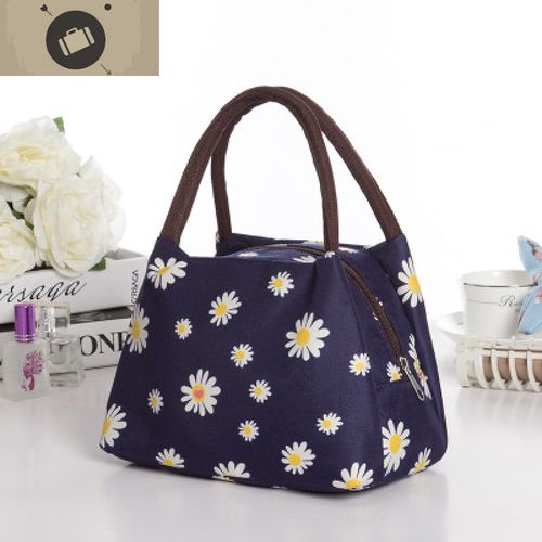 布艺女士带饭包软面手拎包妈咪小手提包买菜包上班防水便当包艾狄伊娃