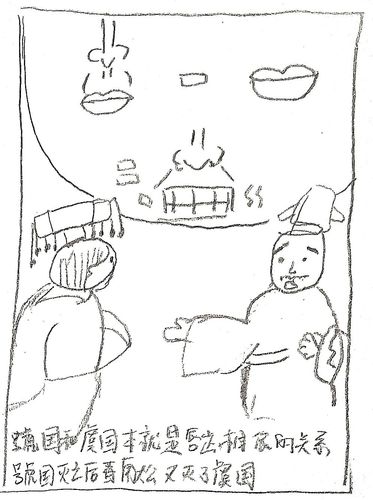 唇亡齿寒与覆车之鉴---全科18级简笔画创作练习(一)