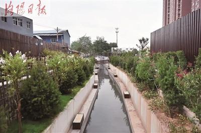 治理后的老城区铁路防殚渠