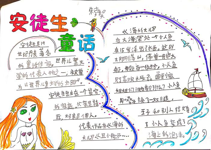 三年级一班《安徒生童话》手抄报