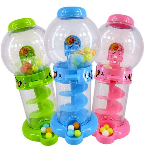儿童创意旋转投篮糖果机灌篮出糖机益智玩具糖果9个/盒 超市进货