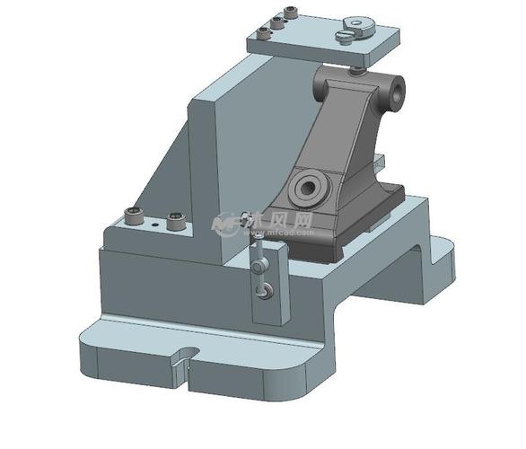 尾座体零件钻m6孔夹具三维图纸