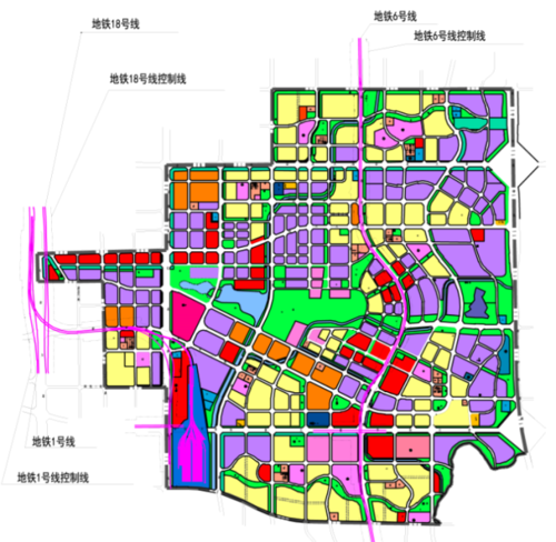 △成都市高新区新川新川控规示意图