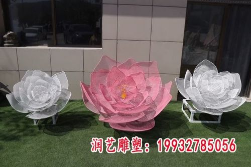 不锈钢荷花雕塑摆件-湖南不锈钢荷花雕塑图片