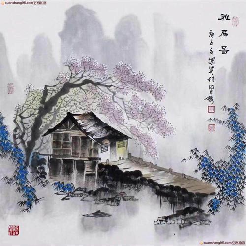 最具收藏潜力画家 张箫贤 《山水》