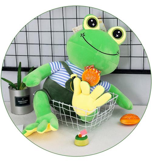 创意小青蛙公仔网红青蛙毛绒玩具跨境批发现货玩偶