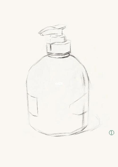 素描洗手液瓶的画法