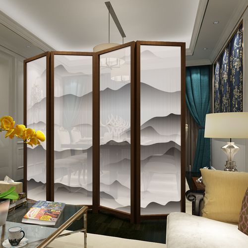 中式屏风隔断_实木屏风 中式_中式屏风隔断 玄关门_ 中式 纱 屏风
