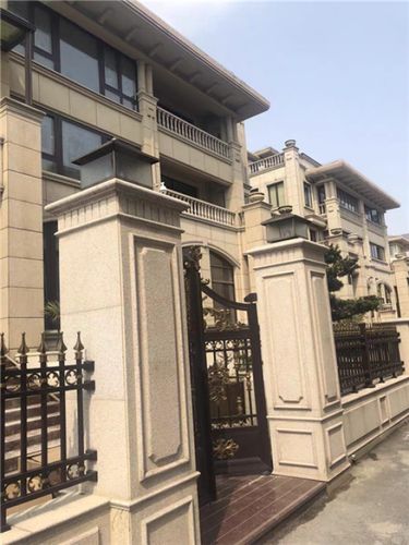 别墅门口石材方柱效果图