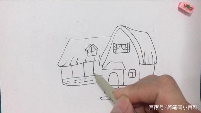 创意简笔画茅草屋,这样简单好看,记得收藏哦