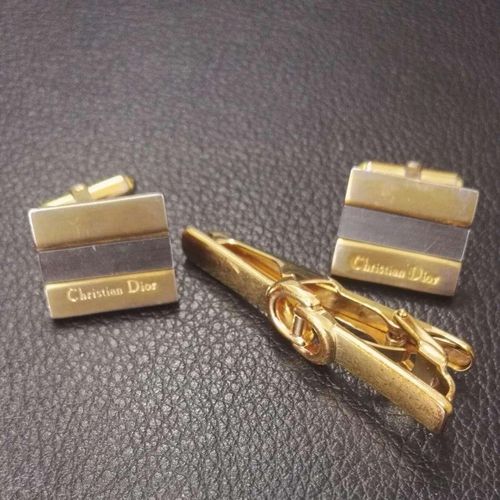 dior 迪奥袖扣领带夹套装