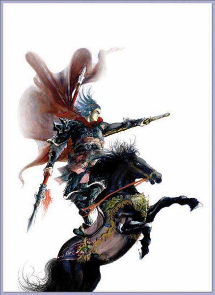 不骑马也可以,但最好要持枪或者戟