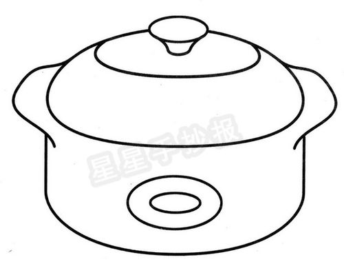 汤锅简笔画