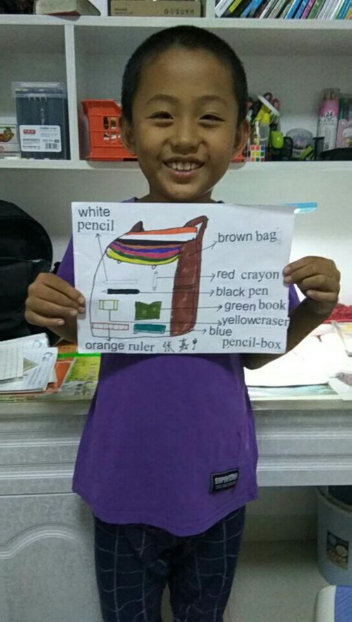 可爱的书包,让我用英语来诠释你