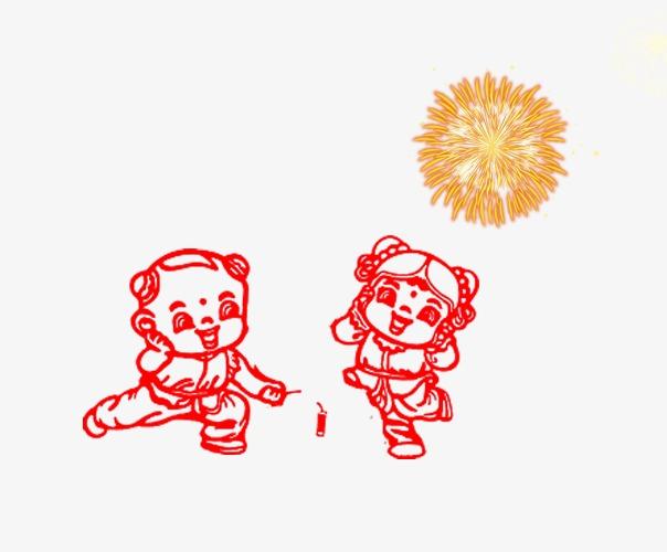 中国风剪纸蓝色卡通海洋浪花小元素