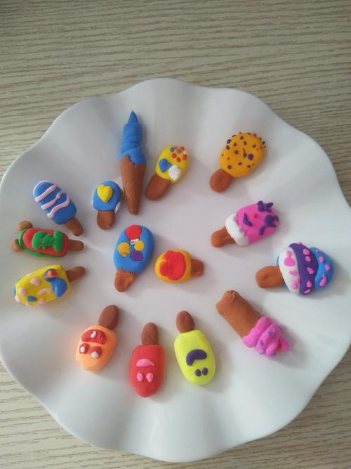 大班轻粘土作品――美味冰淇凌