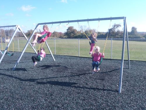 playground swings at silveira school