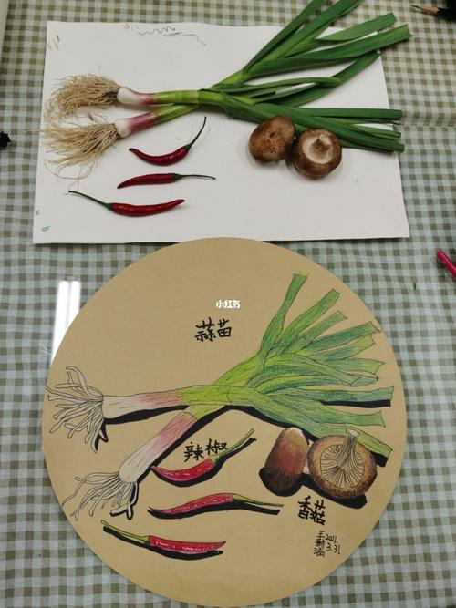 写生_创意美术_蔬菜_少儿创意美术_文化_绘画