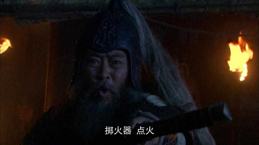 三国黄盖点燃战船冲向曹军曹军置身于火海中死伤无数