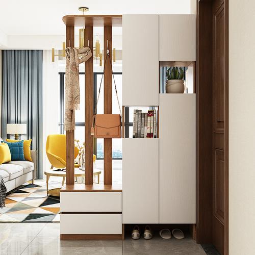 唯美馨家具旗舰店-简约屏风镂空隔柜断进门玄关柜新中式鞋柜门厅柜储