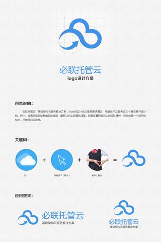 必联托管云logo设计