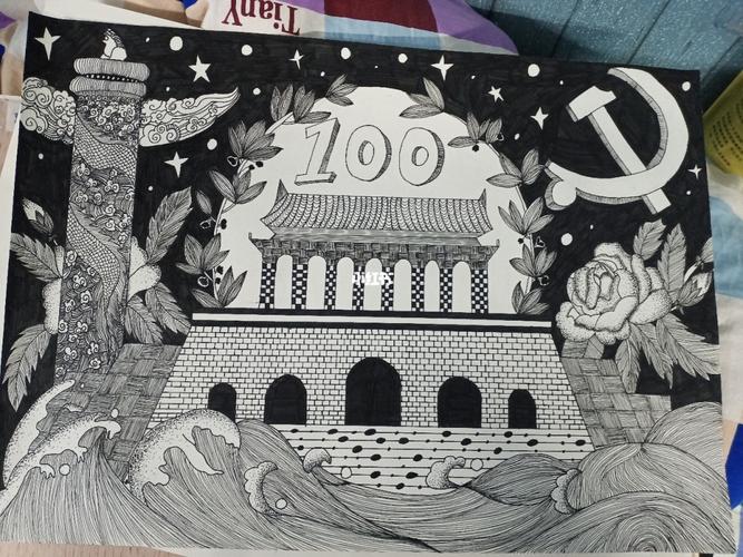 黑白装饰画_装饰画_临摹_黑白装饰画_文化_绘画