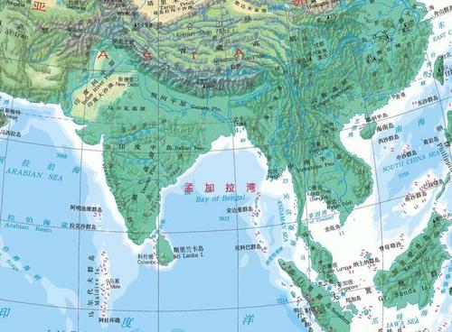 世界"十大海湾"之一:亚洲的孟加拉湾和北美洲的墨西哥