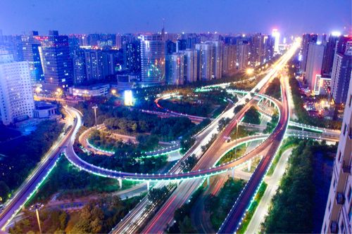 立交桥夜景