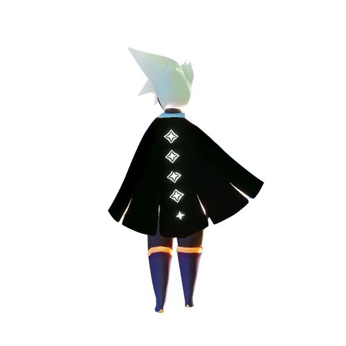 喵屋小铺sky光遇cos服白鸟光之子音韵季黑斗篷魔法季