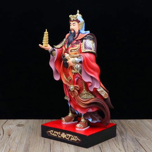道教神像李天王神像李靖托塔天王树脂神像居家风水彩绘神像摆件