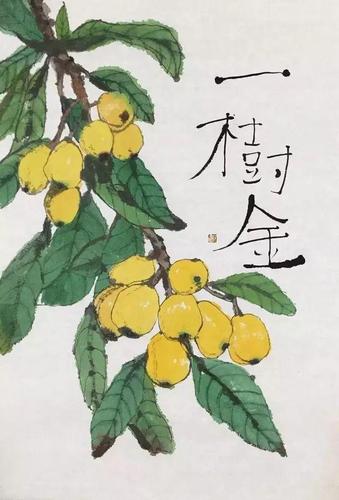 摘尽枇杷一树金