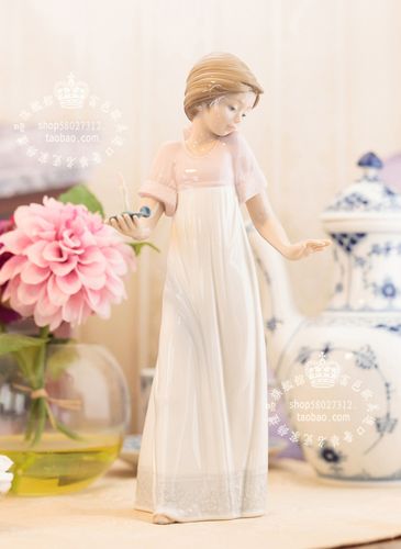 热卖西班牙进口雅致 lladro nao温婉娴淑 芭蕾舞女孩陶瓷娃娃瓷偶推荐