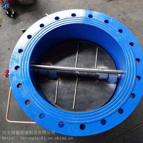 河北腾泰对夹式止回阀h77x逆止阀对夹式蝶型止回阀双瓣单向逆止阀