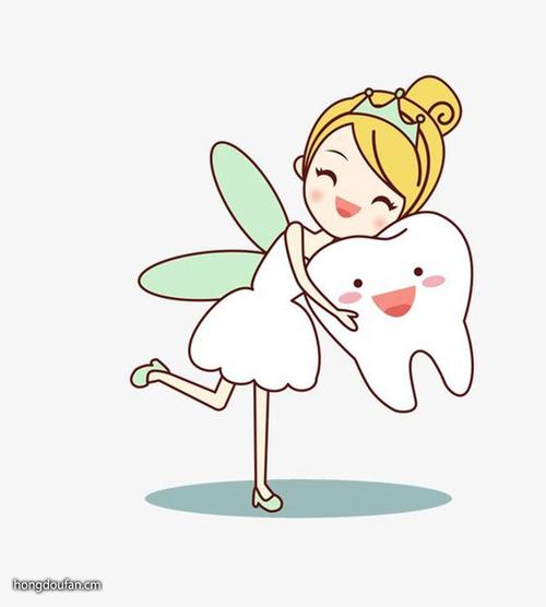 可爱牙仙小仙女和牙齿简笔画大全